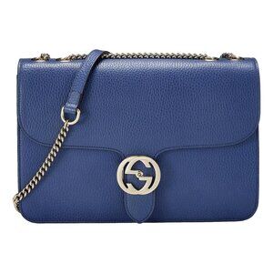 Gucci Dollar Calfskin Interlocking GG Caspian Handbag/Shoulder / Crossbody